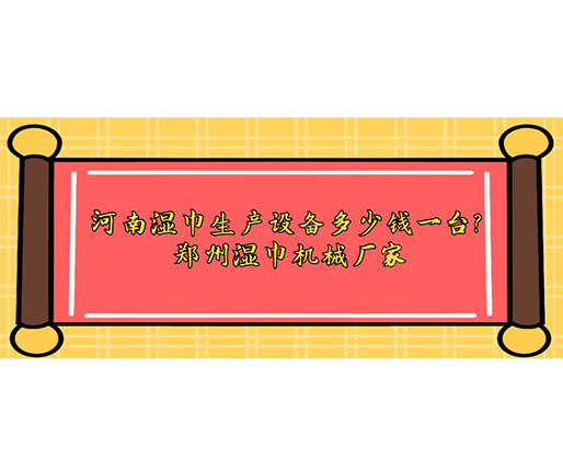 河南濕巾生產設備多少錢一臺？鄭州濕巾機械廠家