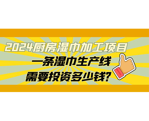 2024廚房濕巾加工項目，一條濕巾生產線需要投資多少錢？